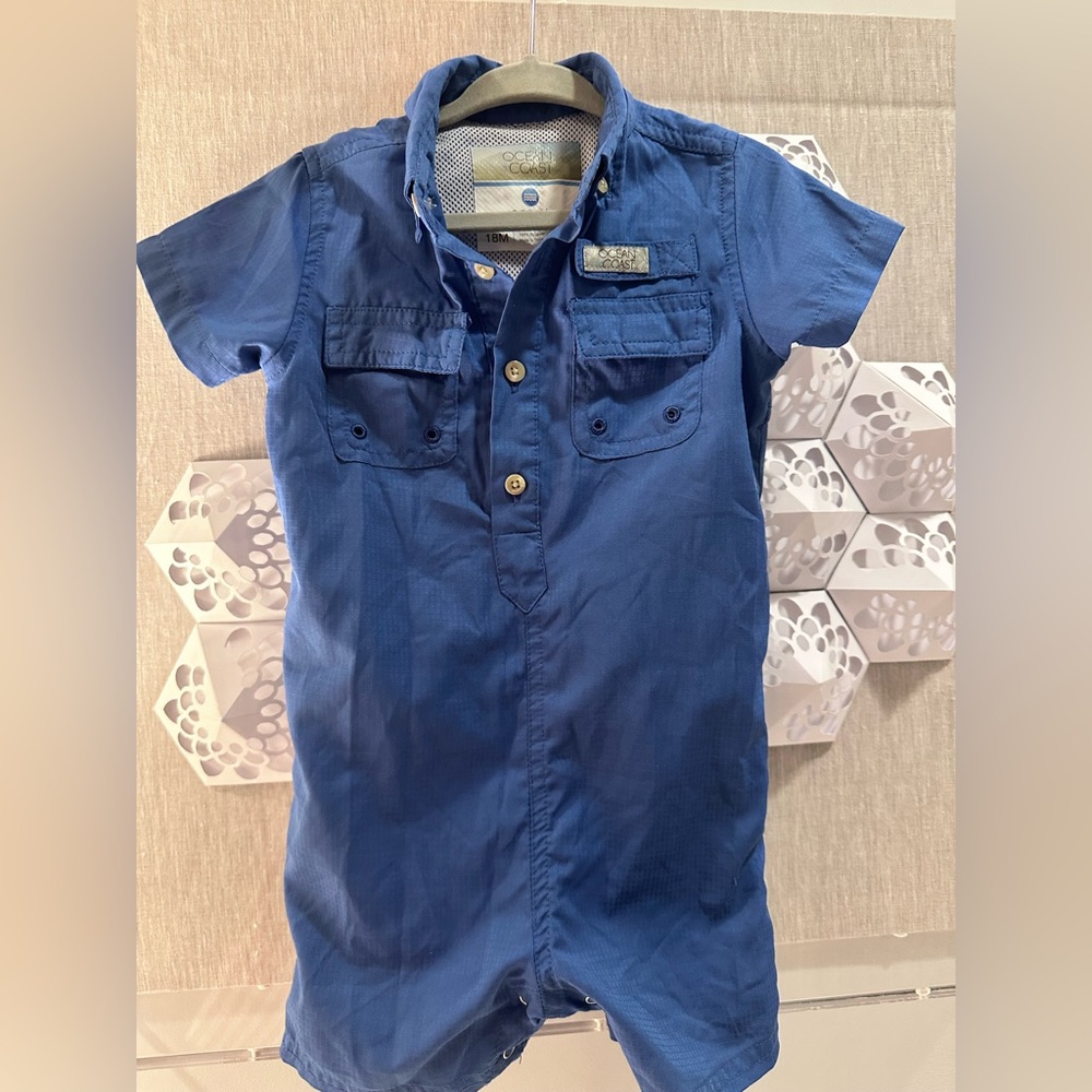 Ocean coast boys romper 18m